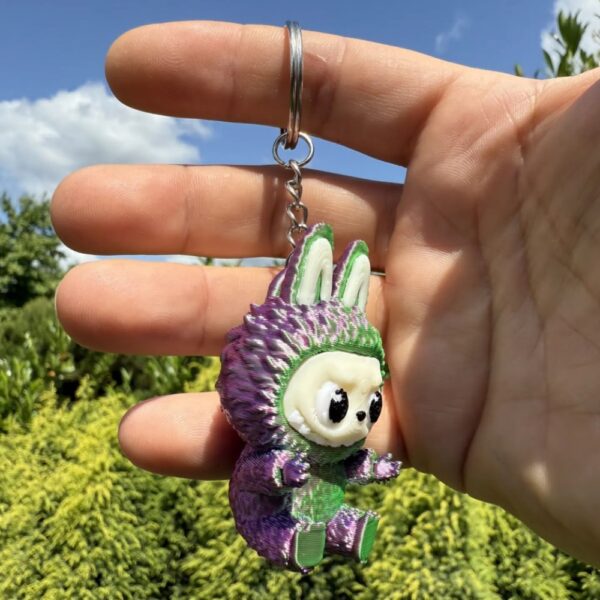 Labubu "Have a Seat" Keychain – Adorable Sitting Plush Accessory - Image 3
