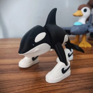 Orcalero Orcala – Killer Whale in Nike Streetwear Art Print | Urban Marine Life Poster