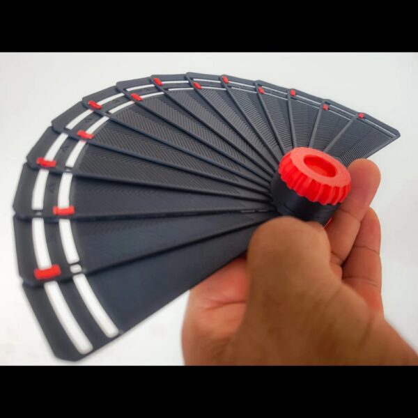 3D Printable Folding Fan STL – Customizable Hand Fan for Cosplay & Summer (Easy Assembly) - Image 4