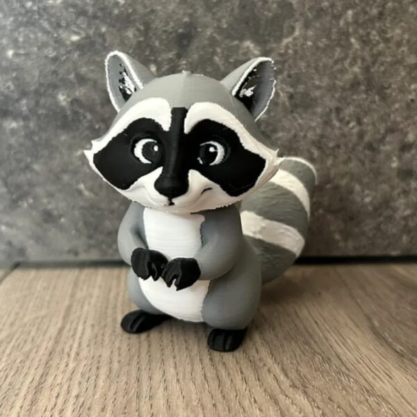 Happy Raccoon Plush/Figure – Cute AMS Collectible for Raccoon Lovers