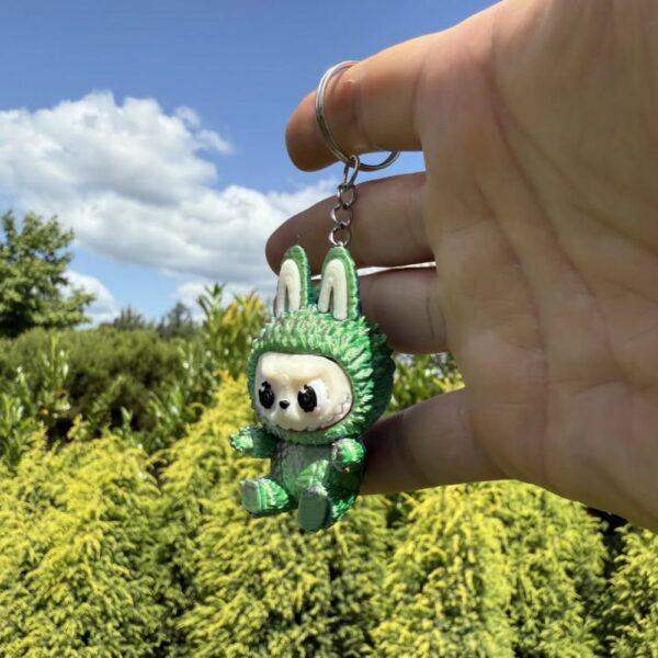 Labubu "Have a Seat" Keychain – Adorable Sitting Plush Accessory - Image 4