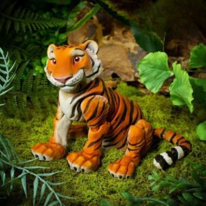 Flexi Articulated Tiger – Poseable Bendable Big Cat Figure with Movable Joints (Realistic Design)