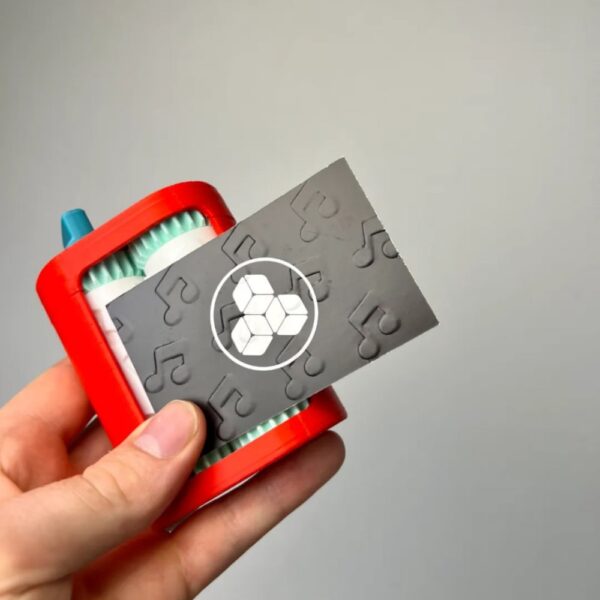 "Melody Symbol" Embossing Roller – Music-Themed Debossing Tool for Elegant Business Cards & Stationery