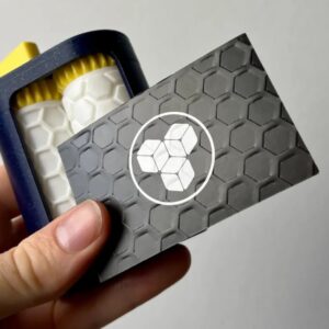 Honeycomb Embossing Roller – Hexagonal Debossing Tool for Elegant Business Cards & Eco-Friendly Packaging