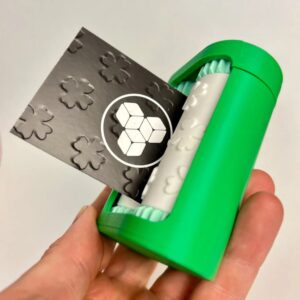 Four-Leaf Clover Embossing Roller – Lucky Charm Debossing Tool for Business Cards & Greeting Cards