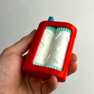 Rocket Ship Embossing Roller – Space-Themed Debossing Tool for Business Cards & Sci-Fi Stationery