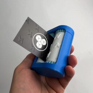 Lightning Bolt Embossing Roller – Electric Texture Tool for Bold Business Cards & Energy Branding