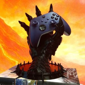 "Hand of Sauron" Controller Stand – LOTR-Themed Gaming Accessory for PS5/Xbox/PC (Resin & LED)