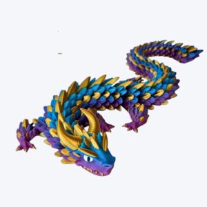 Zephyros Flexi Dragon 3D Model – Articulated Fantasy Dragon STL for Printing (FDM/Resin)
