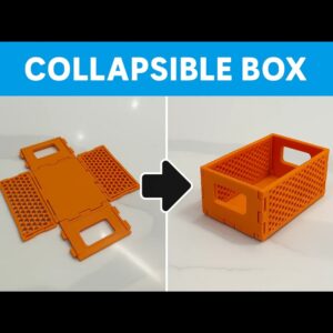 Modular Foldable 3D-Printed Basket – Collapsible Storage Organizer
