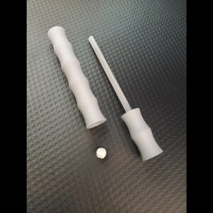 Two-Part Pneumatic Air Pistol – Ultra-Simple 2-Piece Airgun Design