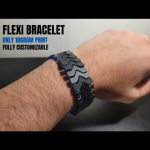 3D-Printable Aesthetic Bracelet with Print-In-Place Design – No Assembly Required