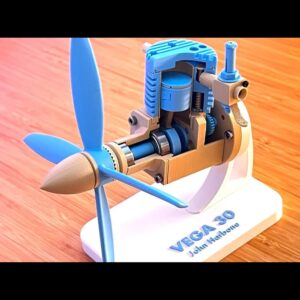 Vega 30 Engine Model Kit – Detailed Four-Stroke Scale Assembly (STL)