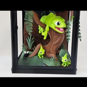 Flexi Chameleon with Extendable Tongue – 3D-Printed Articulated Reptile Model