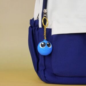 Blue Face Emoji Keychain – Cute 3D-Print Mini Emoji Accessory