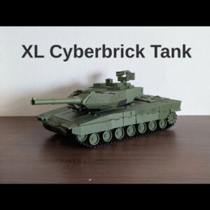 XL Cyberbrick Leopard A7 Tank – Fully 3D Printable RC Model